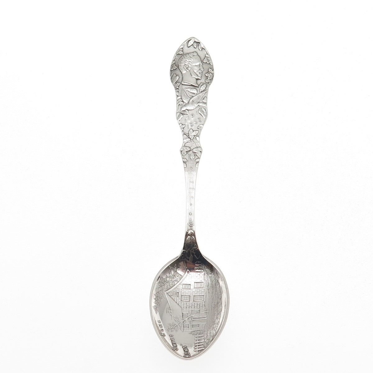 Alvin Sterling Antique Art Deco John Howard Payne Home Sweet Home Coffee Spoon