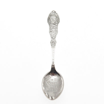 Alvin Sterling Antique Art Deco John Howard Payne Home Sweet Home Coffee Spoon