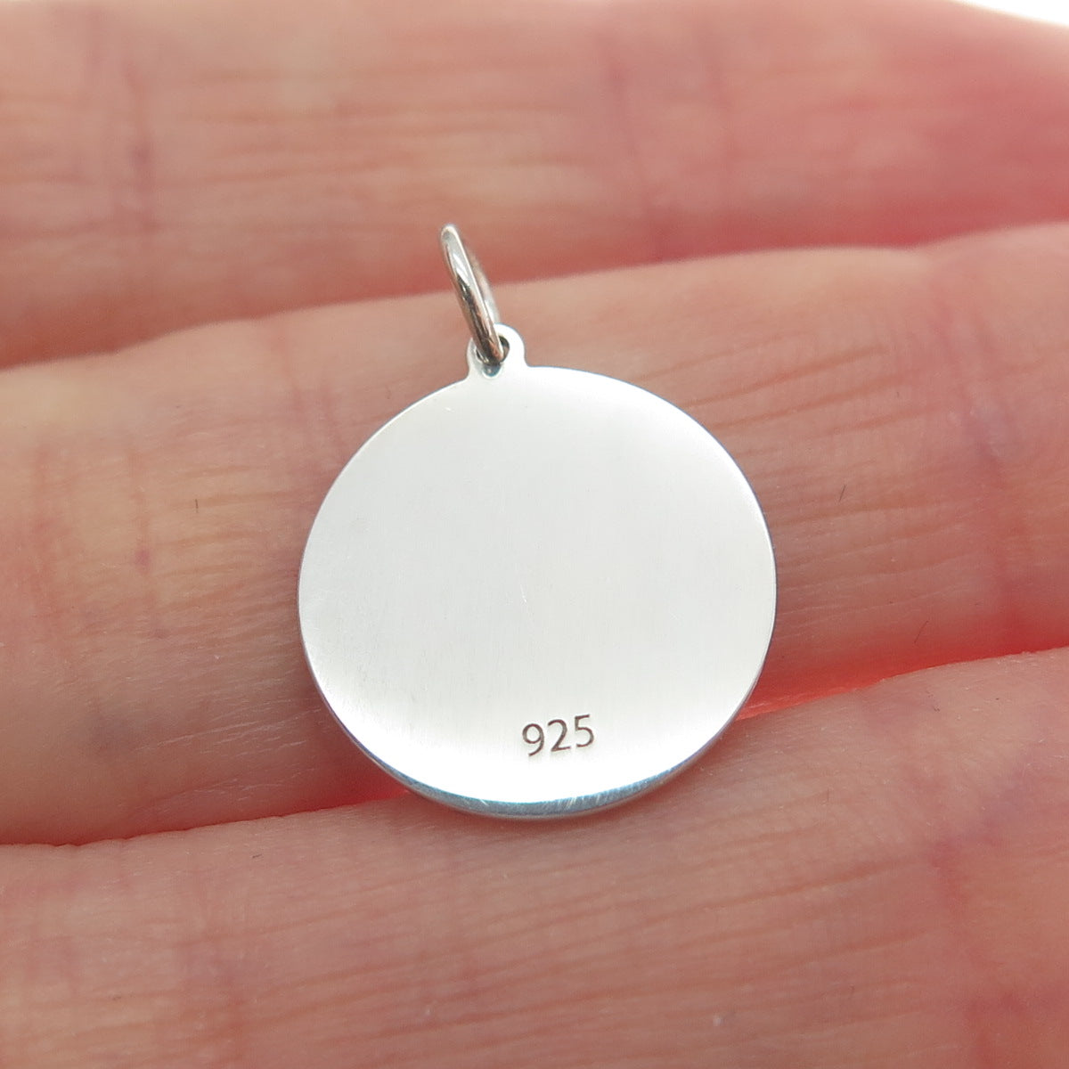 925 Sterling Silver Purple Enamel Cat Mom & Child Minimalist Charm Pendant