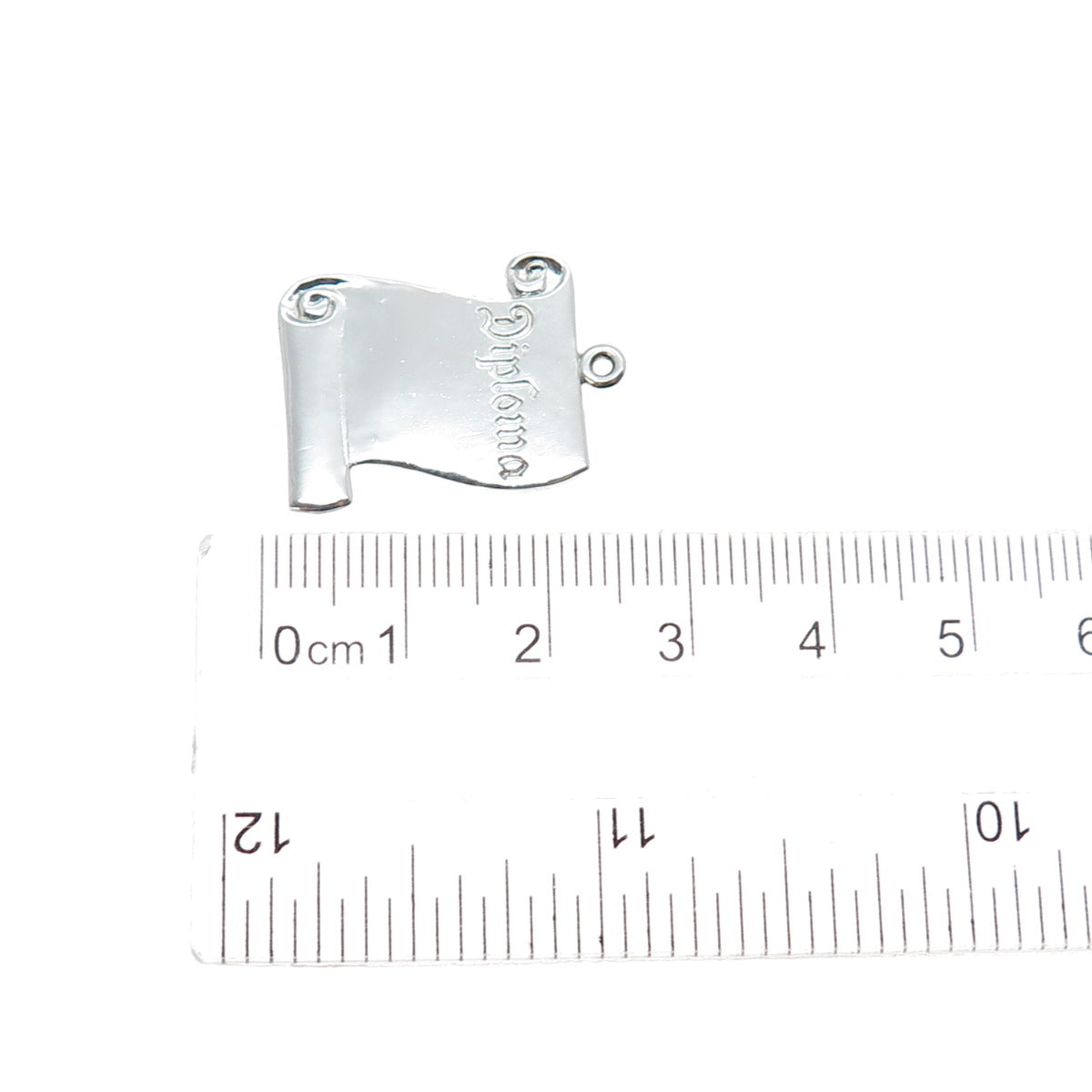 925 Sterling Silver Vintage Diploma Mini Charm Pendant
