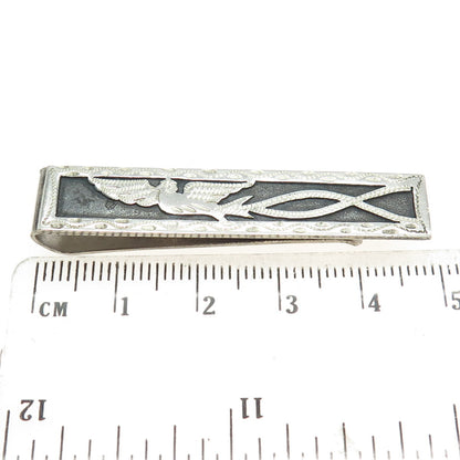 900 Silver Vintage Guatemala Phoenix Bird Tie Clip