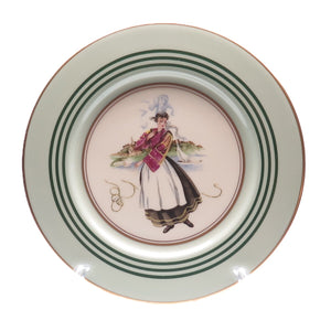 ROSEDALE China Made in USA Vintage Senorita Hand Painted Porcelain Cabinet Plate