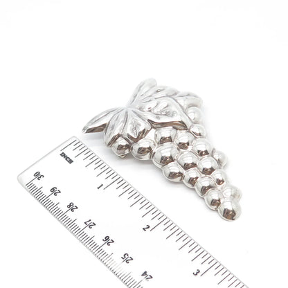 925 Sterling Silver Vintage Mexico Grapes Pin Brooch