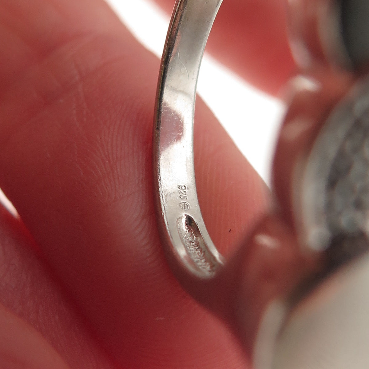 925 Sterling Silver Round-Cut C Z Modernist Overlap Disc Ring Size 9.5