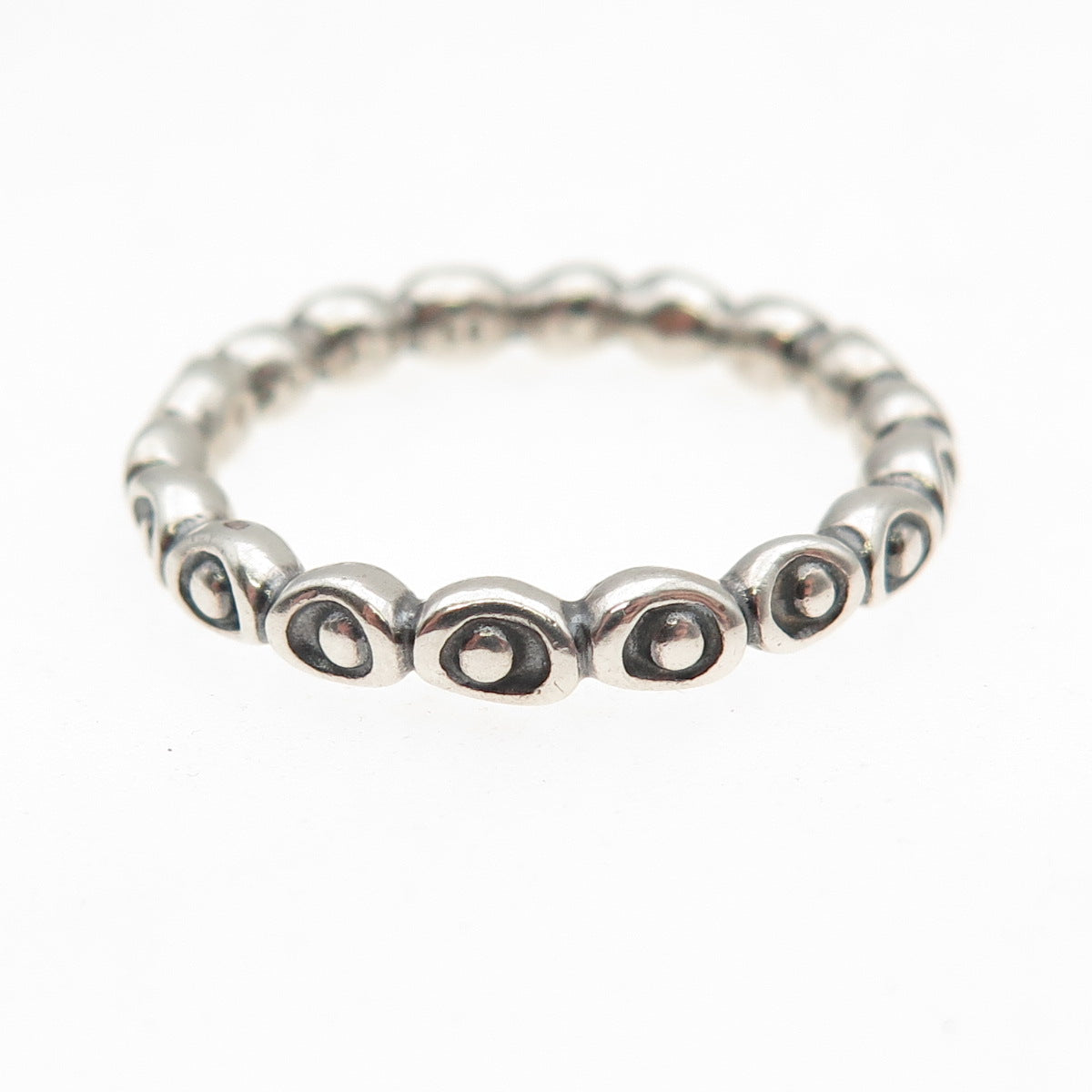 PANDORA 925 Sterling Silver Celebration Band Ring Size 7.5