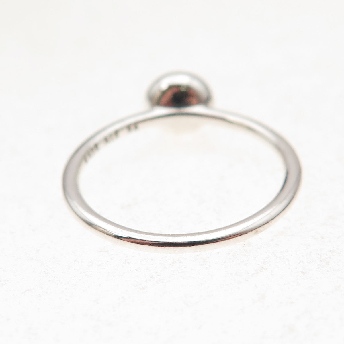 Pandora 925 Sterling Silver Clear Crystal Poetic Droplet Ring Size 7