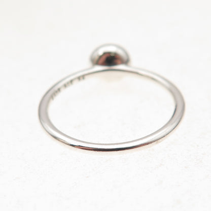 Pandora 925 Sterling Silver Clear Crystal Poetic Droplet Ring Size 7