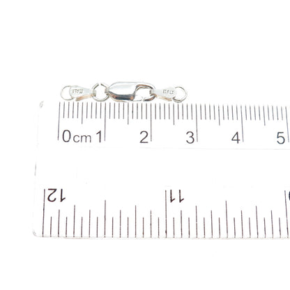 925 Sterling Silver Vintage Italy Bracelet / Necklace Lobster Lock Clasp