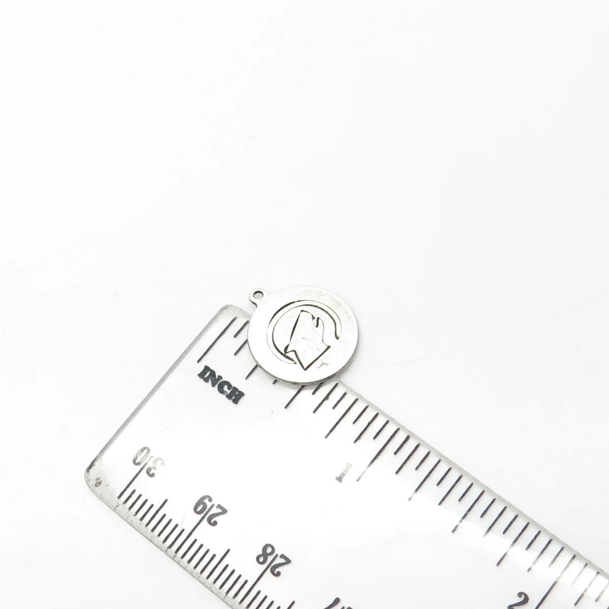 925 Sterling Silver USA Two In Town Wolf Charm Pendant