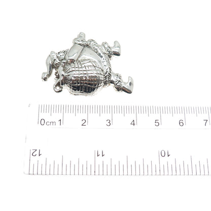 B. A. BALLOU & CO. 925 Sterling Silver Vintage Santa Claus Pin Brooch