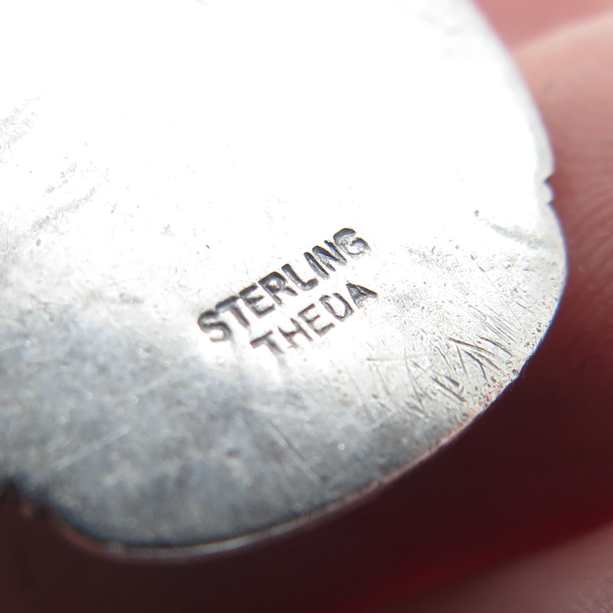 THEDA 925 Sterling Silver Antique St. Christopher Religious Oxidized Pendant