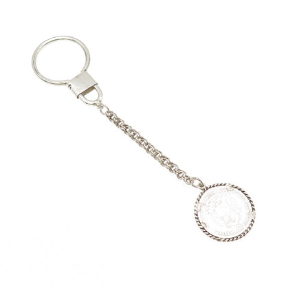 835 Silver Vintage 1954 Venezuela 1 Bolivar Coin Key Chain Fob Ring Holder