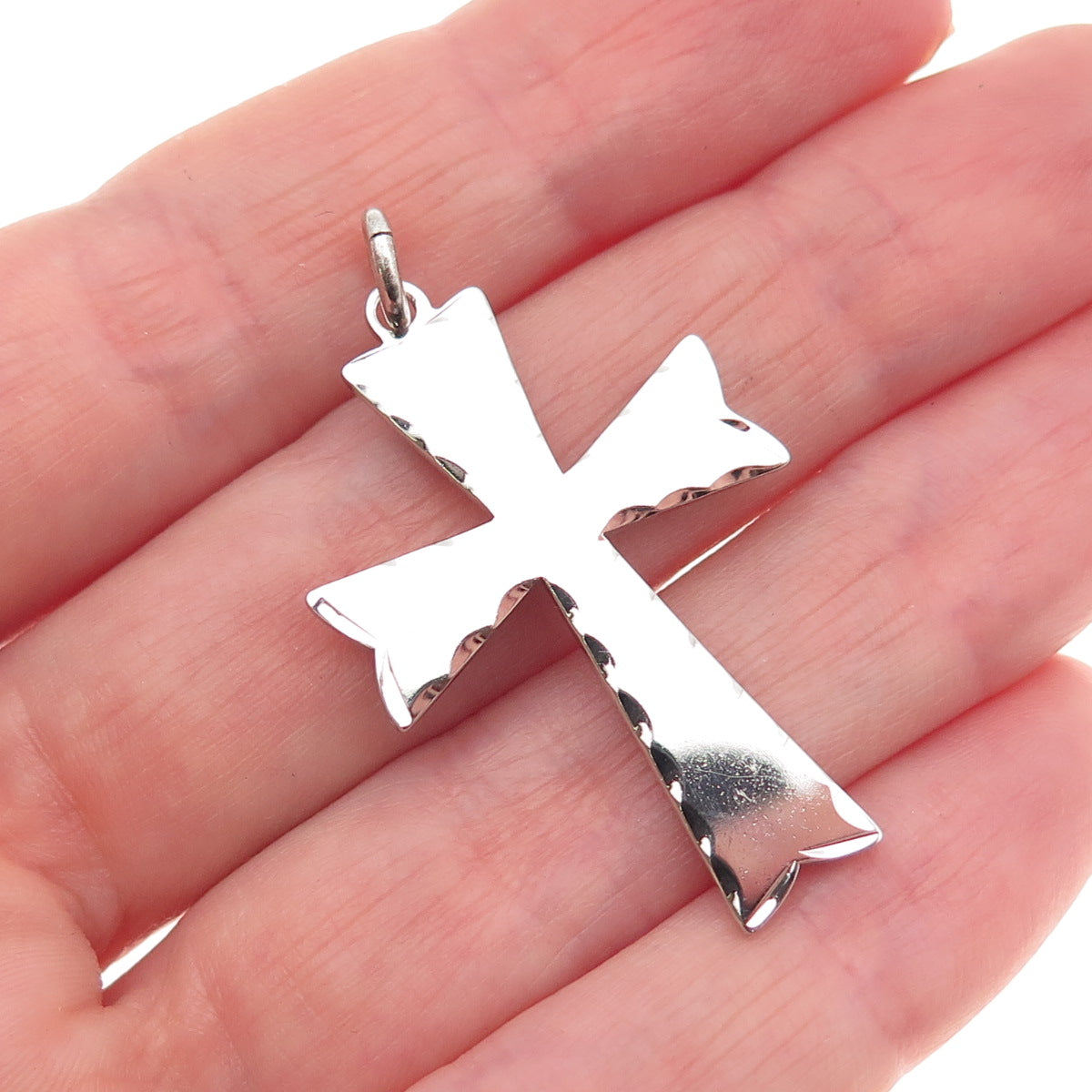 Binder Bros 925 Sterling Silver Vintage Cross Charm Pendant