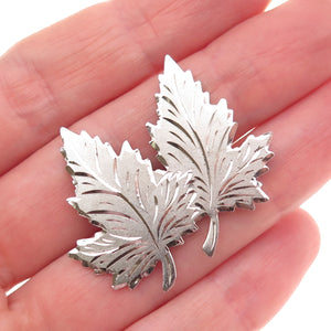 Breadner Co. 925 Sterling Silver Antique Art Deco Maple Leaf Pin Brooch