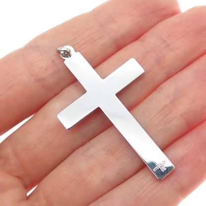 925 Sterling Silver Vintage Cross Religious Charm Pendant