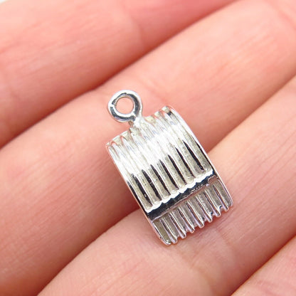 925 Sterling Silver Vintage Cranberry Scoop For Machine Charm Pendant