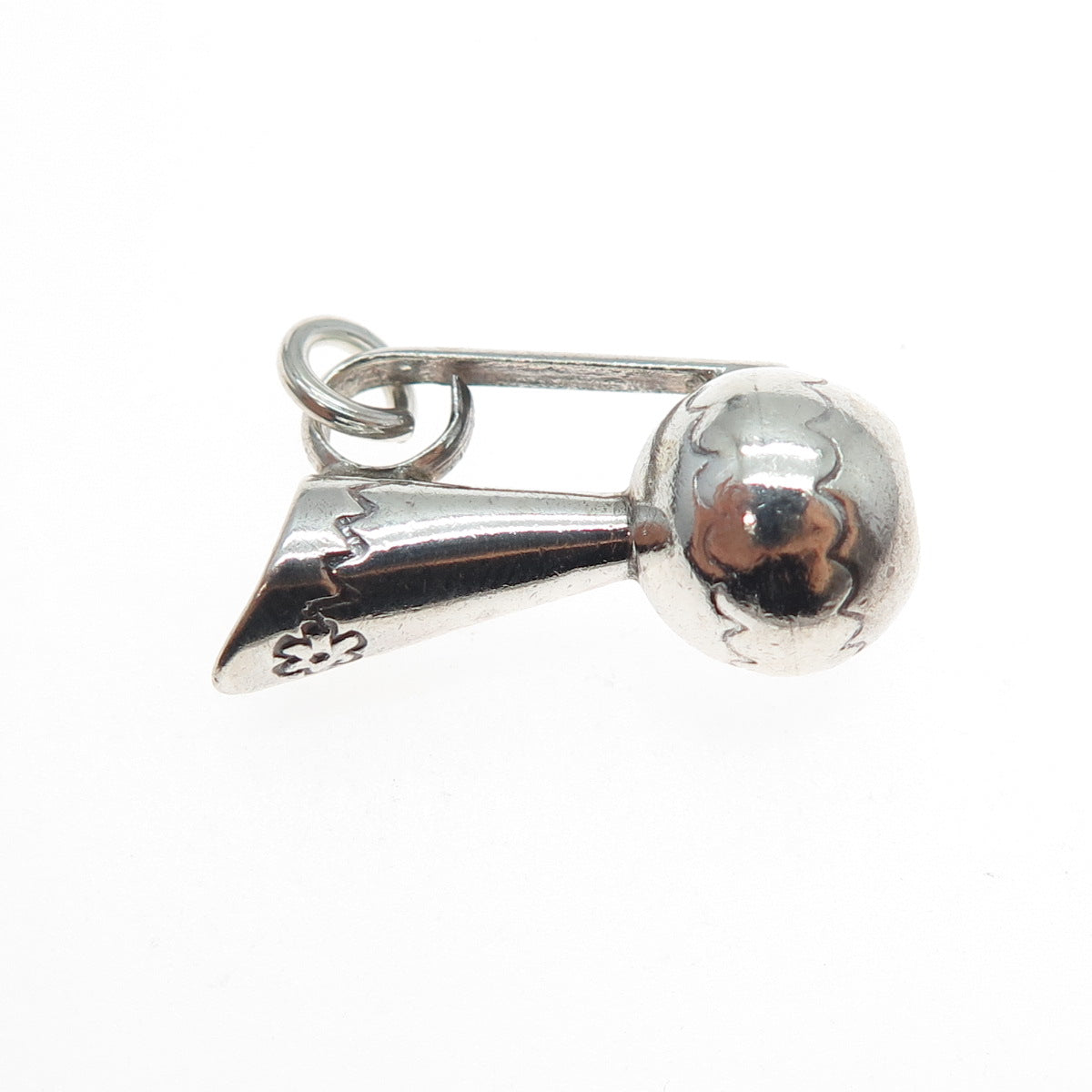 Old Pawn 925 Sterling Silver Vintage Southwestern Pitcher Mini 3D Charm Pendant