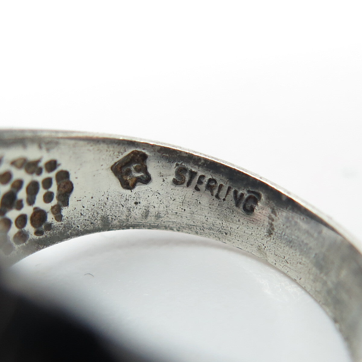 925 Sterling Silver Vintage Ribbed Ring Size 6.25