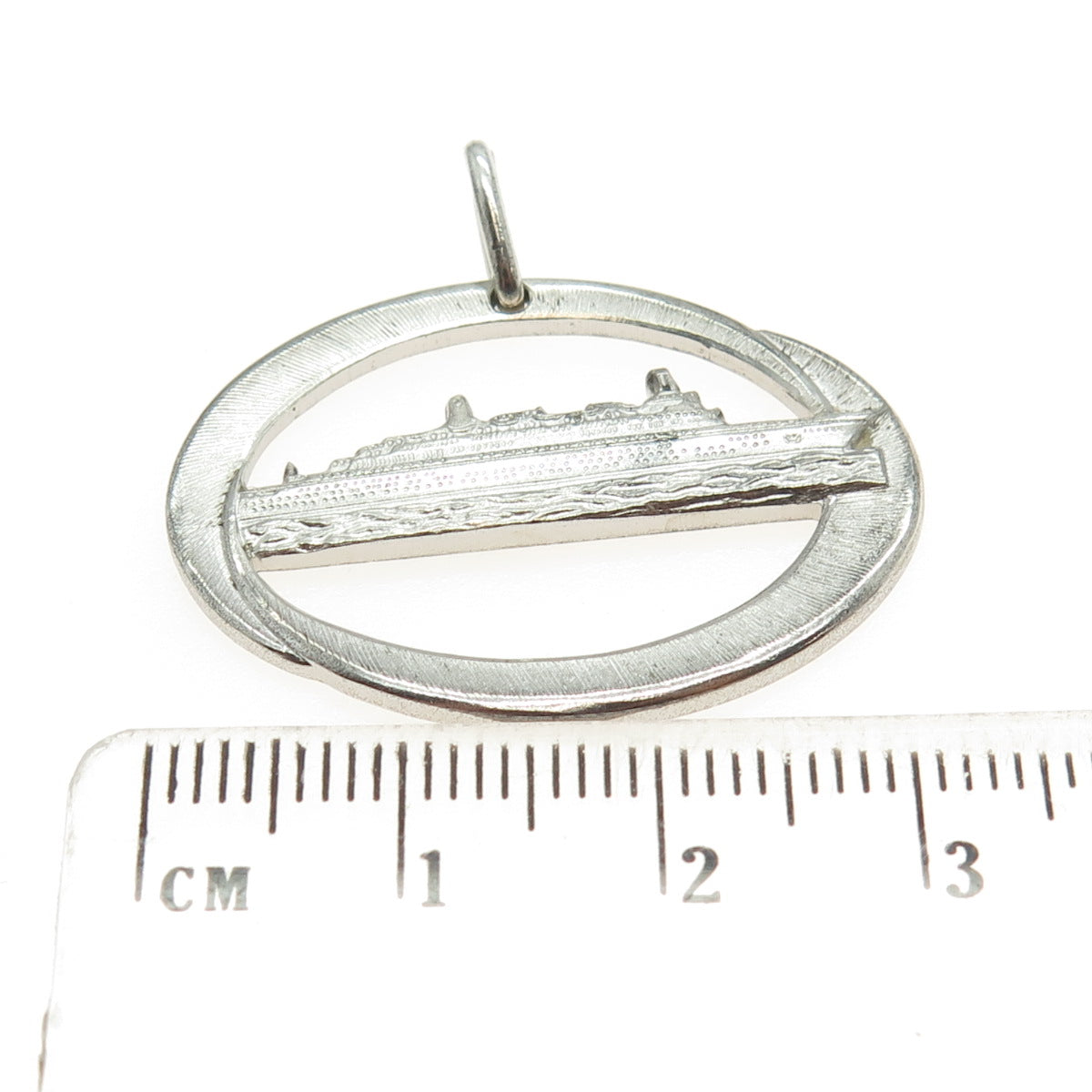 925 Sterling Silver Vintage SS Doric Ocean Liner Pendant