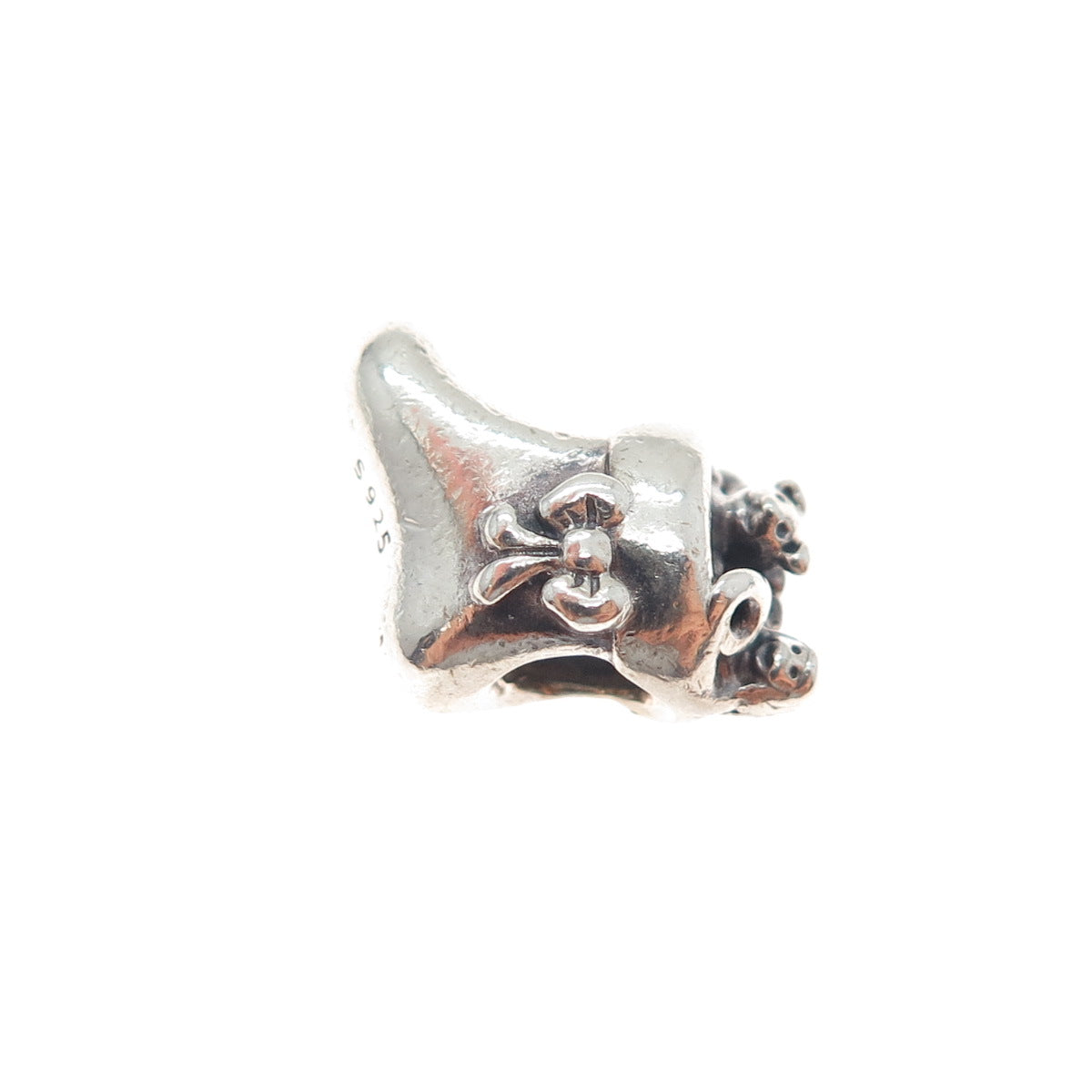 PANDORA 925 Sterling Silver Christmas Stocking Slide Bead Charm