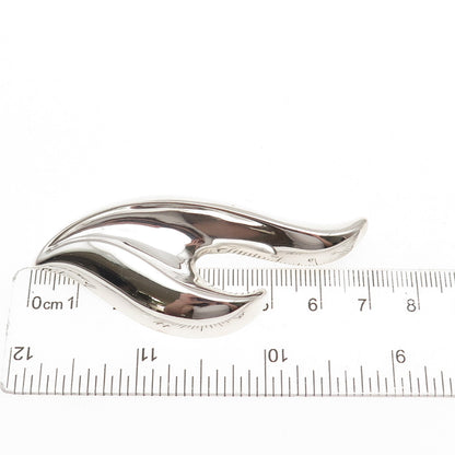 Kabana 925 Sterling Silver Vintage Modernist Pin Brooch