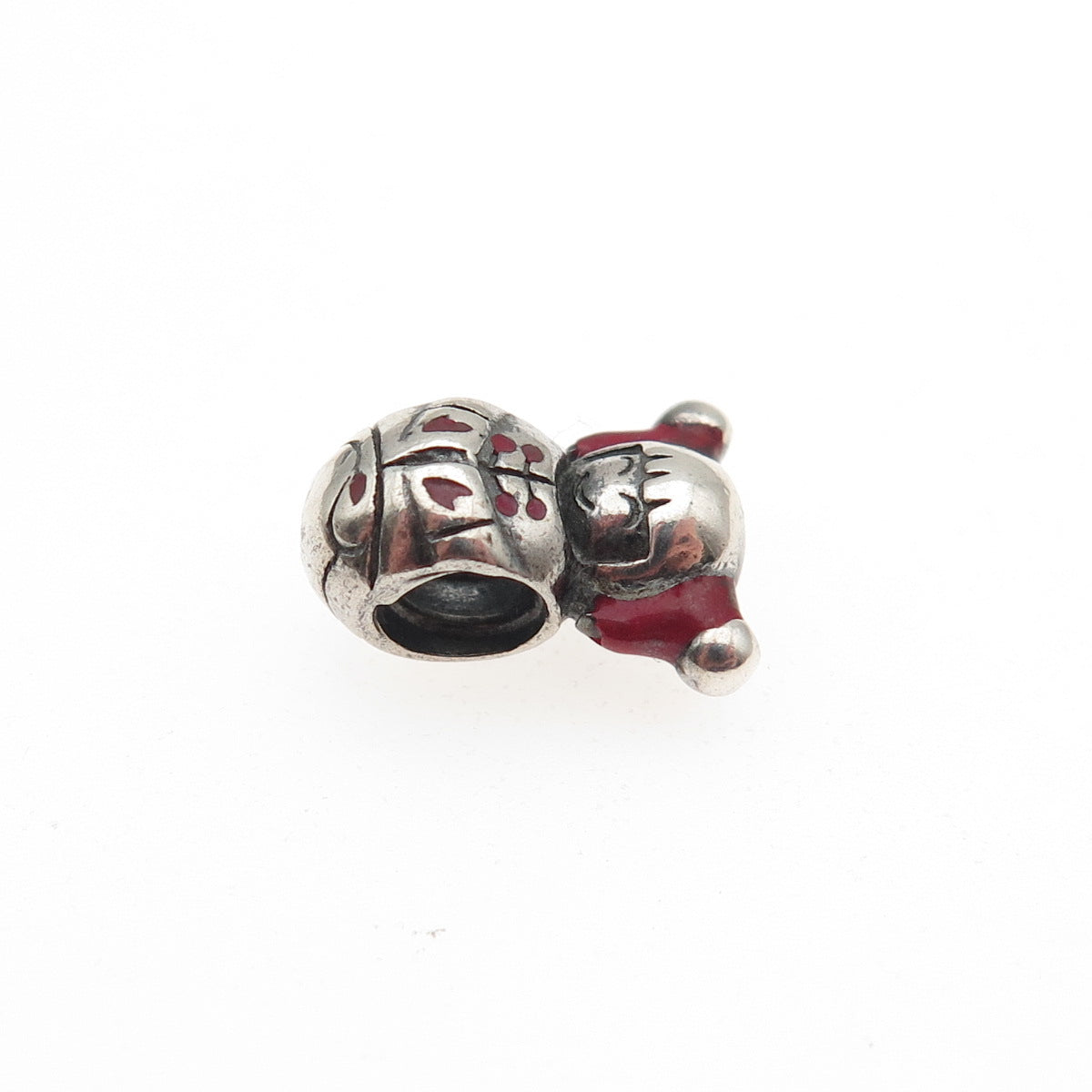 Chamilia Sterling Silver Enamel Nozomi Collection Yorokobi Slide Bead Charm