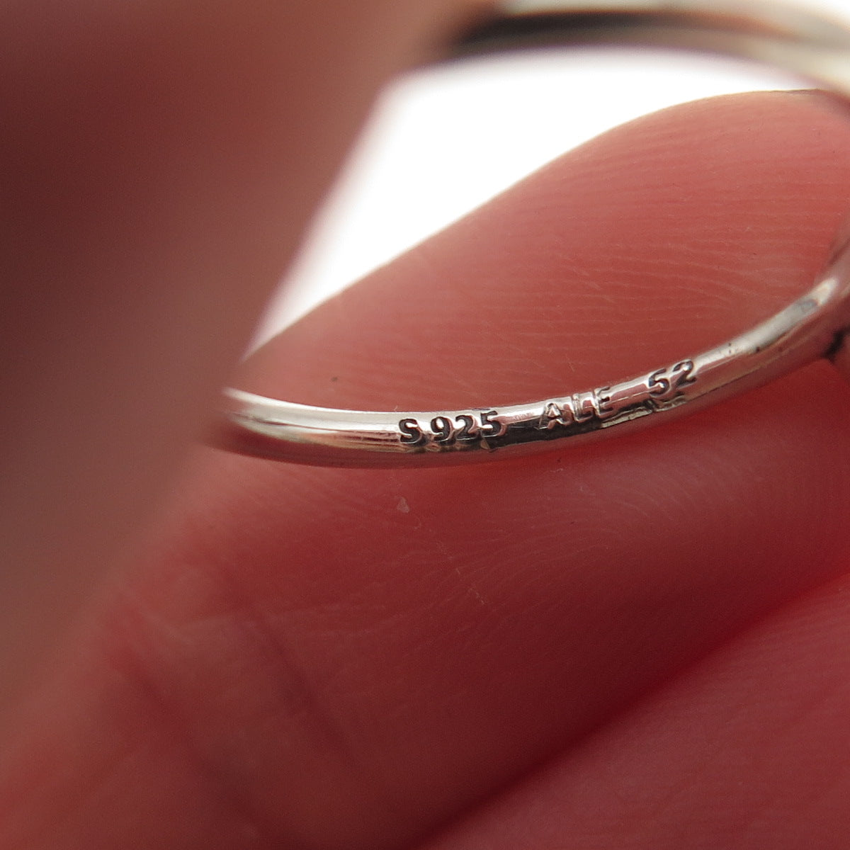 Pandora 925 Sterling Silver Red Crystal January Birthstone Ring Size 6