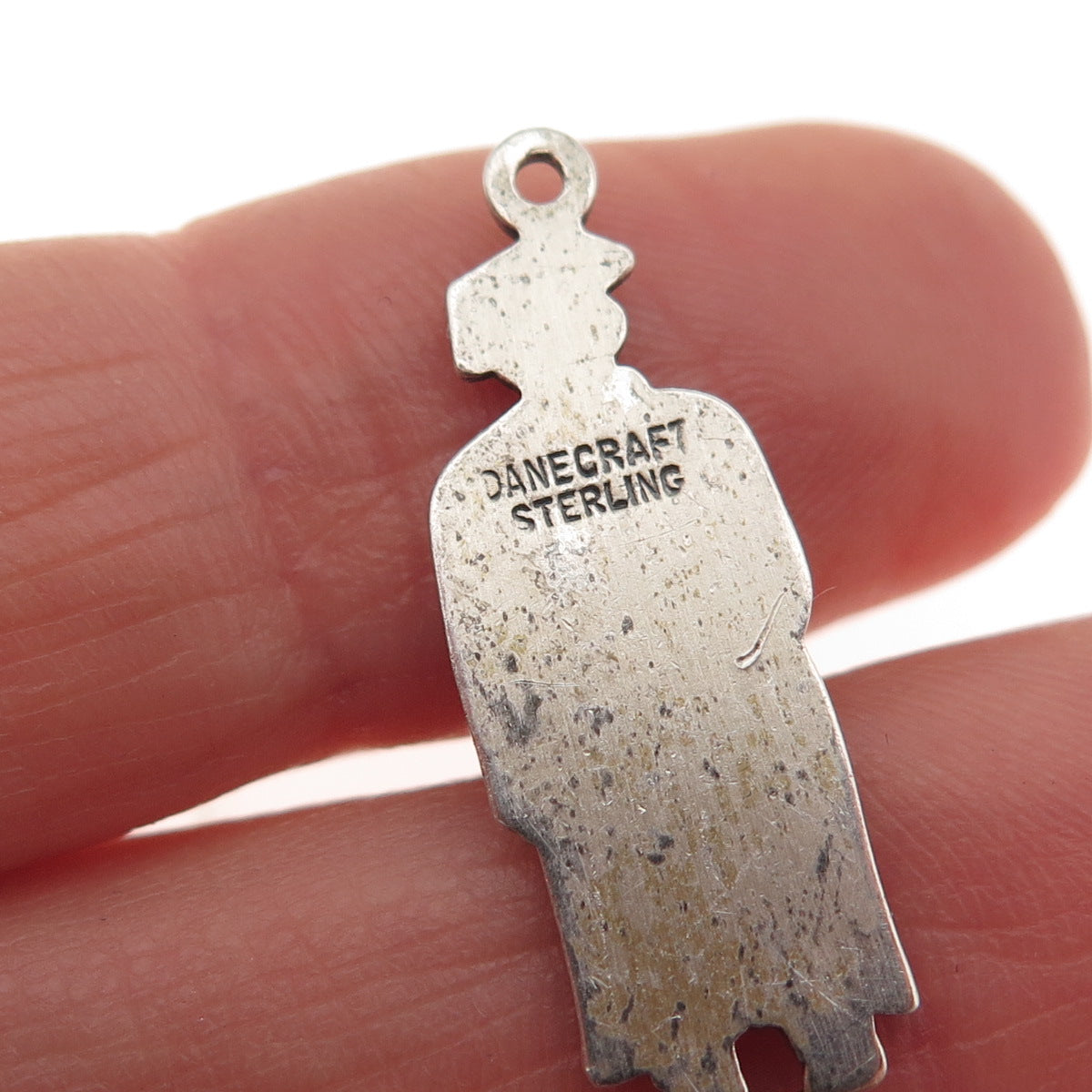DANECRAFT 925 Sterling Silver Vintage Graduation Oxidized Charm Pendant