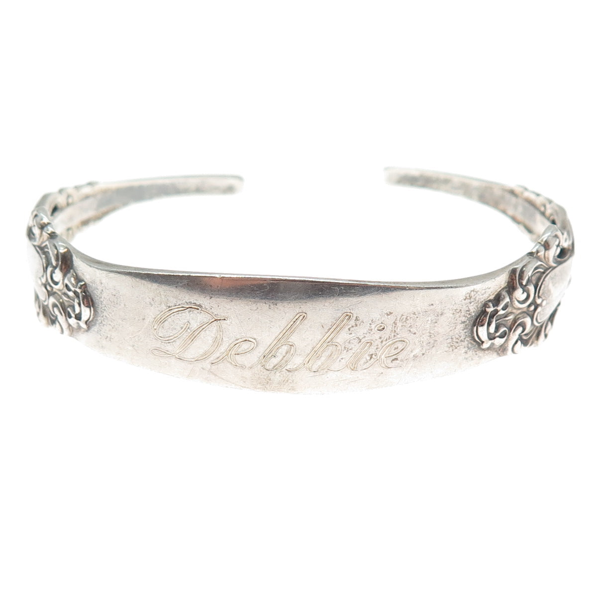 REED & BARTON Sterling Vintage 1967 Grande Renaissance Adjustable Bracelet 6.5"