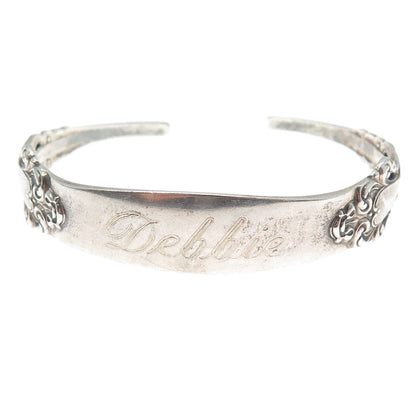 REED & BARTON Sterling Vintage 1967 Grande Renaissance Adjustable Bracelet 6.5"