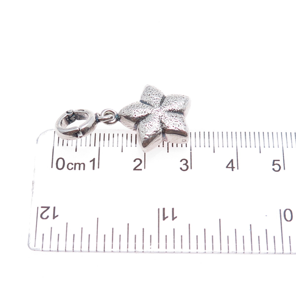 925 Sterling Silver Vintage Star Charm Pendant