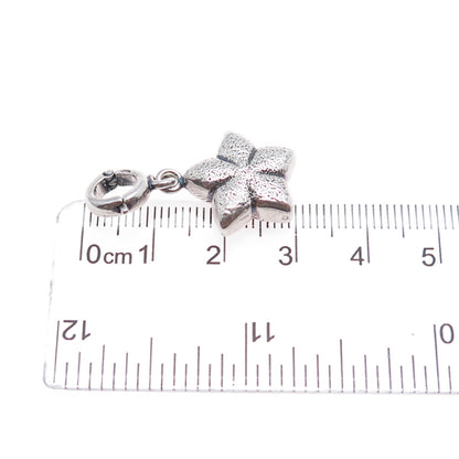 925 Sterling Silver Vintage Star Charm Pendant