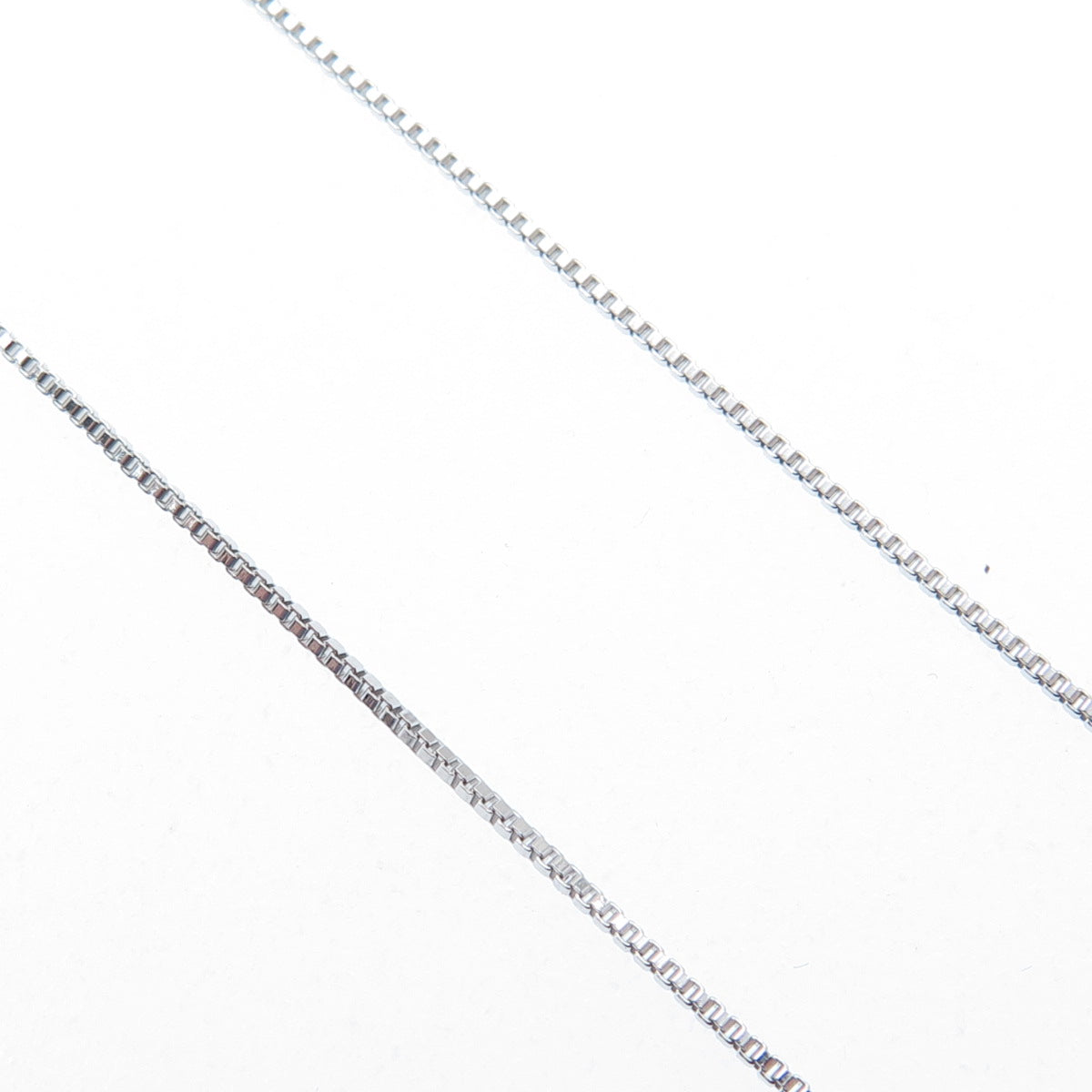 925 Sterling Silver SMK Real Green Amethyst & Peridot Gem Box Chain Necklace 18"