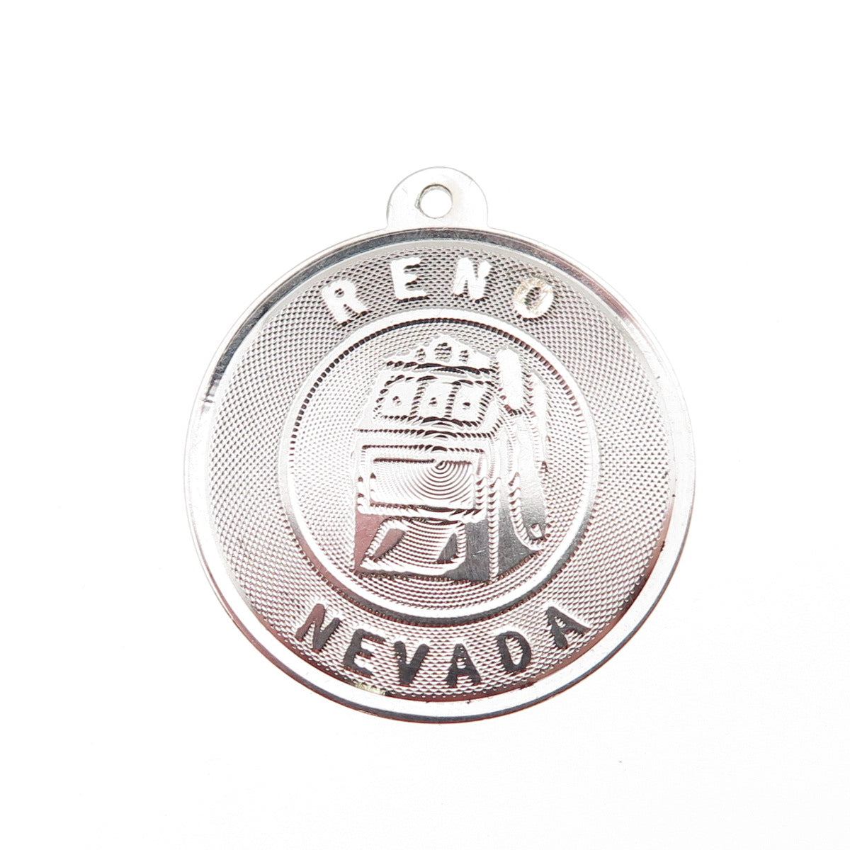 Sasco 925 Sterling Silver Vintage Casino Reno Nevada Charm Pendant