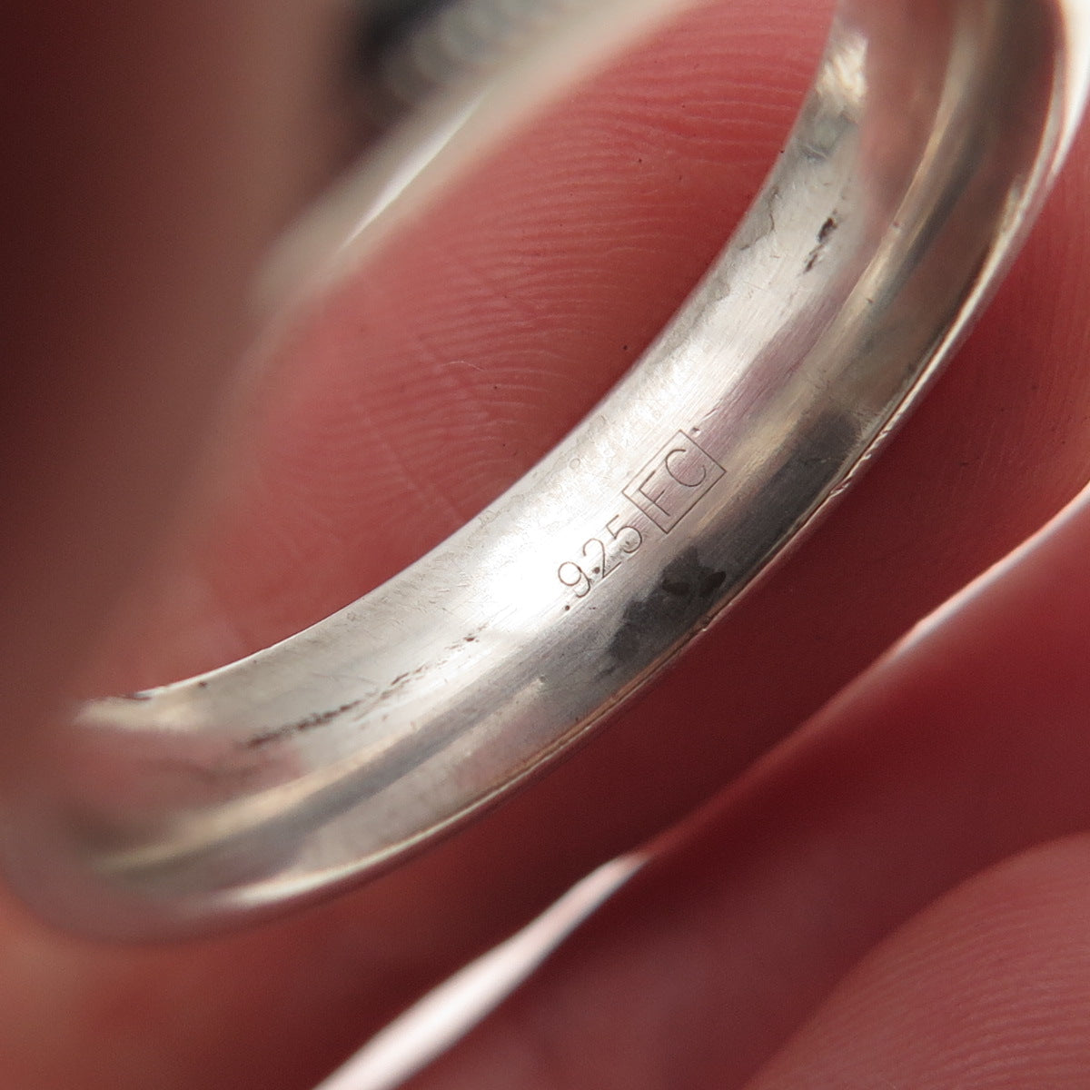 925 Sterling Silver Vintage Wedding Band Ring Size 9