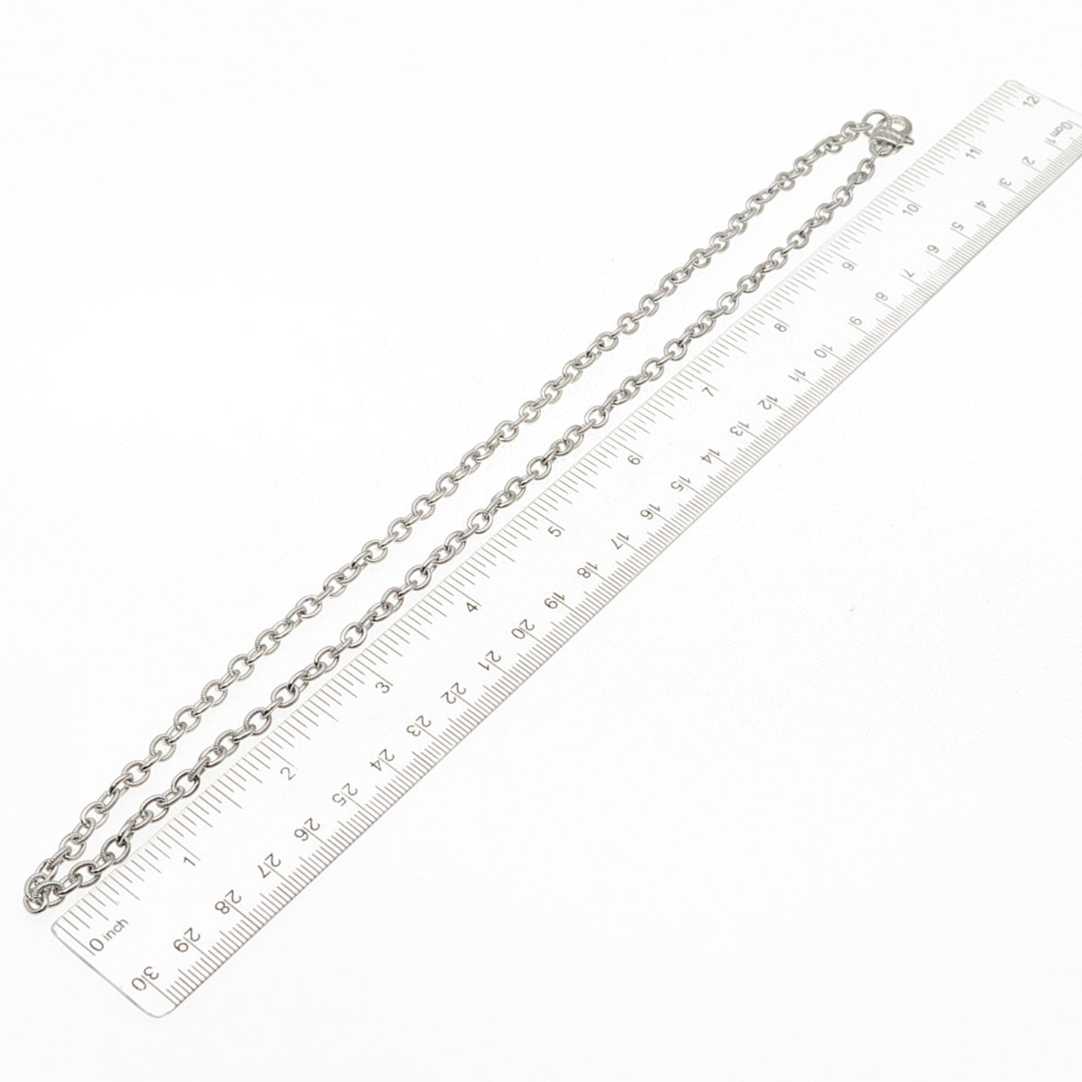 Judith Ripka 925 Sterling Silver Cable Chain Necklace 22"