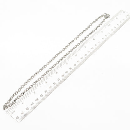 Judith Ripka 925 Sterling Silver Cable Chain Necklace 22"