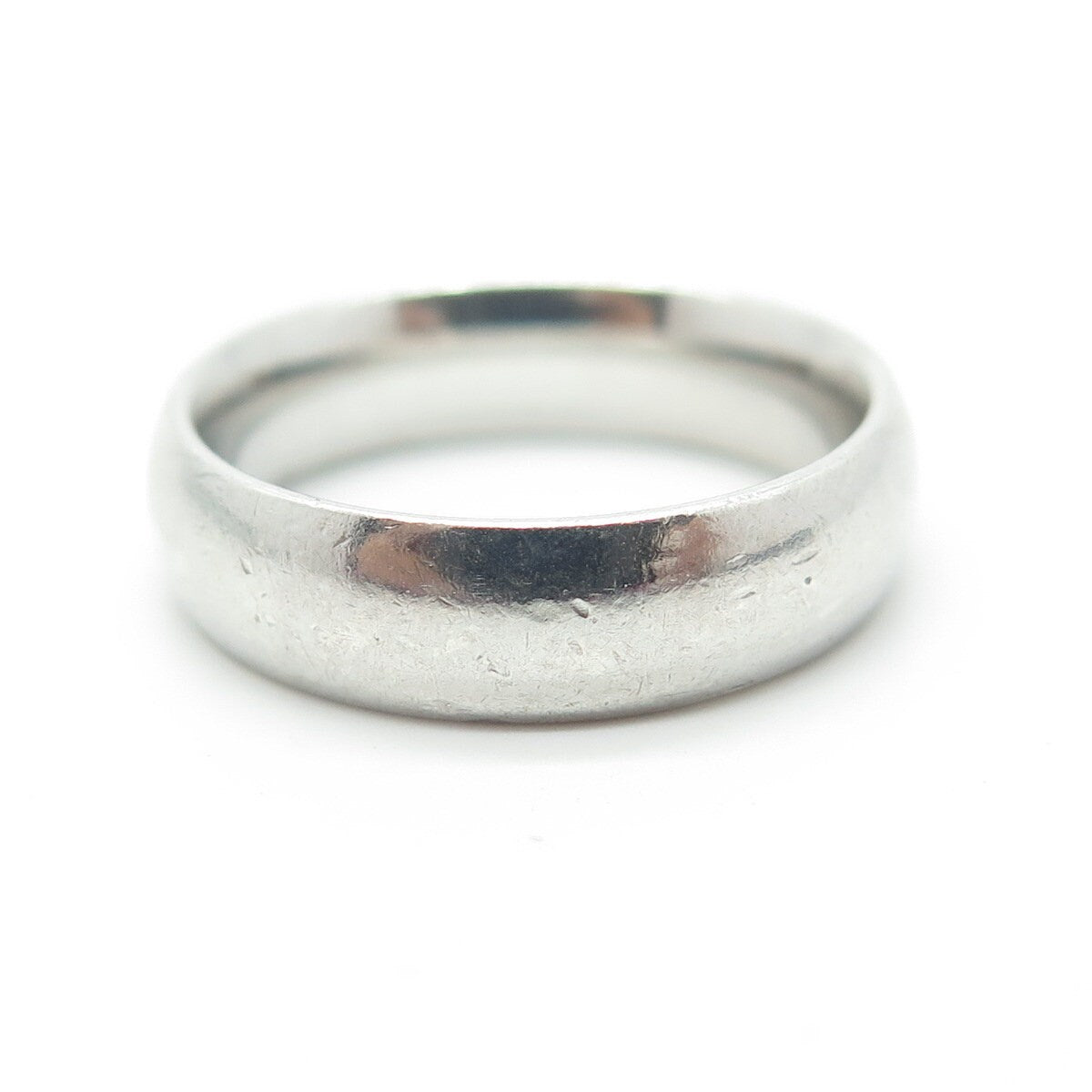 925 Sterling Silver Classic Wedding Band Ring Size 6