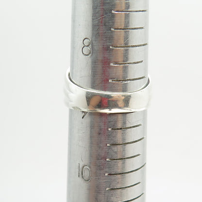 925 Sterling Silver Real Amethyst Gemstone Minimalist Ring Size 9