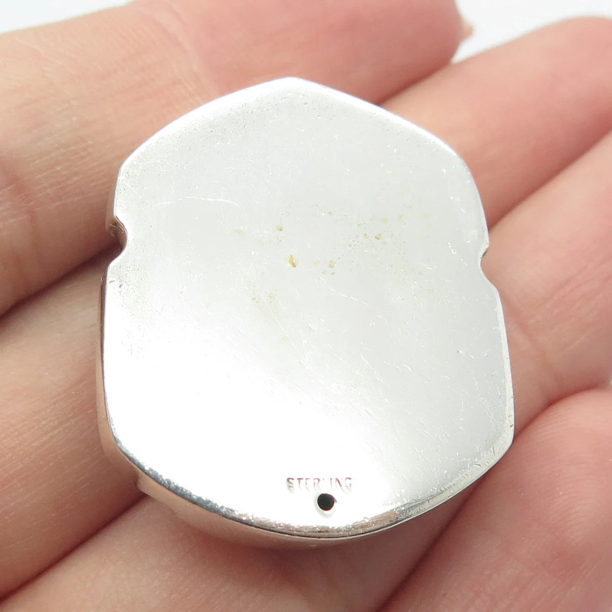 925 Sterling Silver Vintage Abstract Pendant