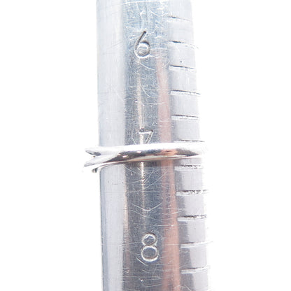 925 Sterling Silver 10K Rose Gold Real Diamond Infinity Heart Ring Size 7.25