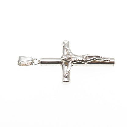 925 Sterling Silver Vintage Crucifix Cross Religious Pendant