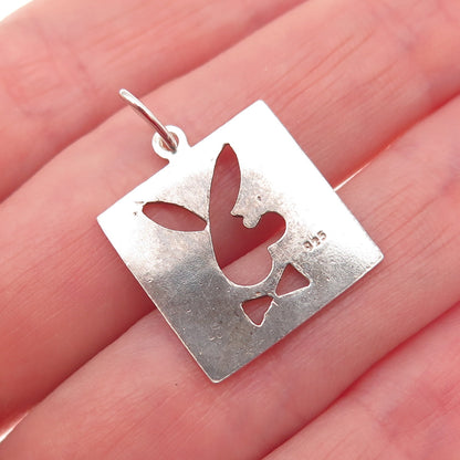 925 Sterling Silver Vintage Rabbit Mini Charm Pendant