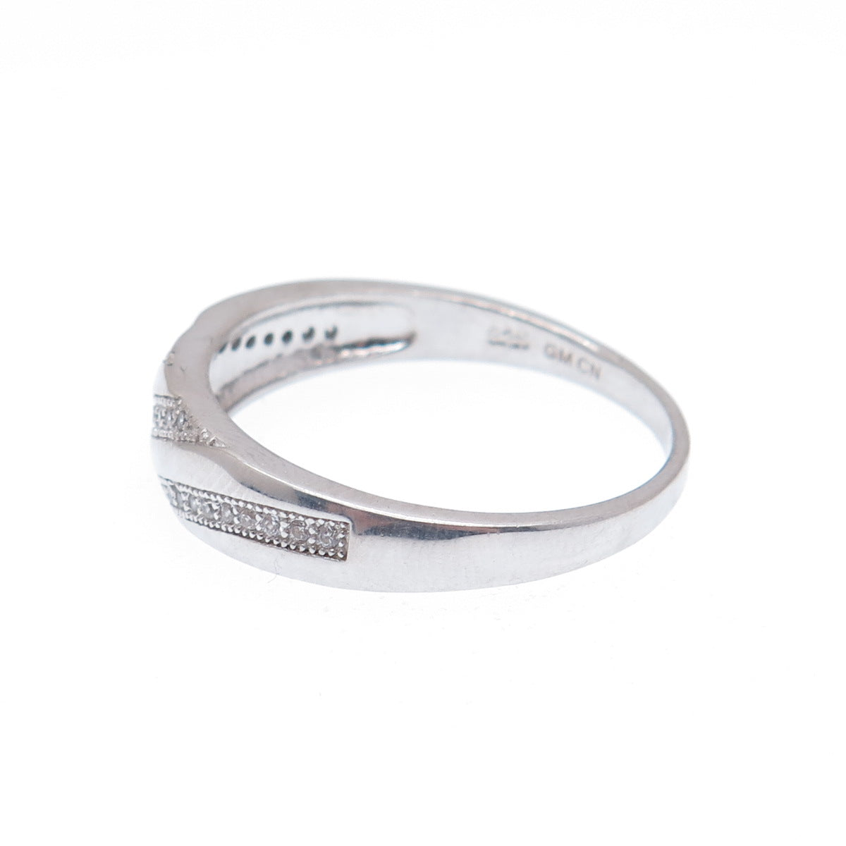 925 Sterling Silver Round-Cut C Z Ring Size 10.75