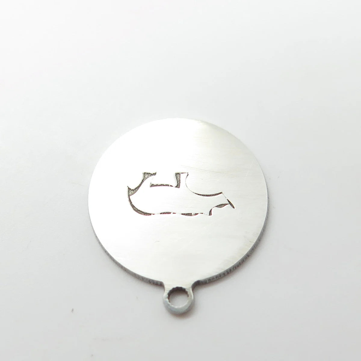 925 Sterling Silver USA Two In Town Rhinoceros Charm Pendant