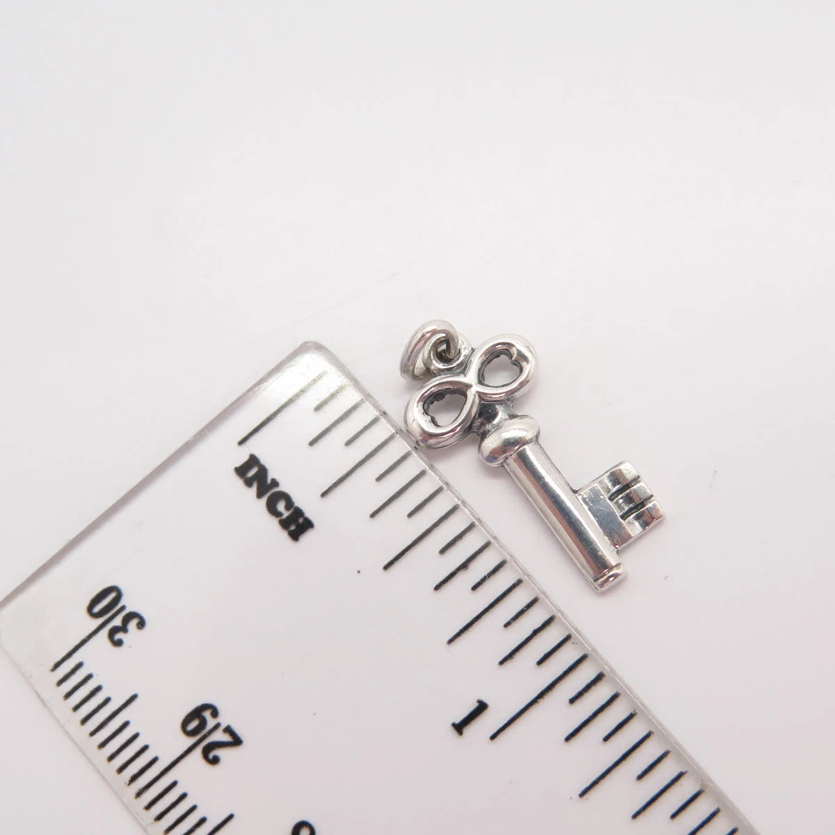 835 Silver Vintage Key Charm Pendant