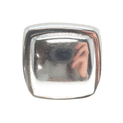 925 Sterling Silver Vintage EKA Mexico Modernist Square Ring Size 7.75