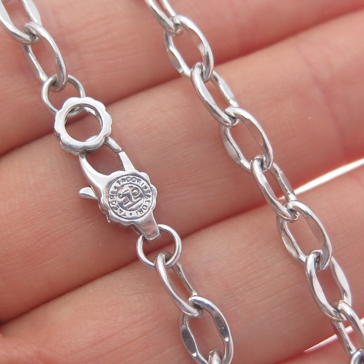 TACORI 18K Gold & 925 Sterling Silver Crescent Eclipse Chain Necklace 18"