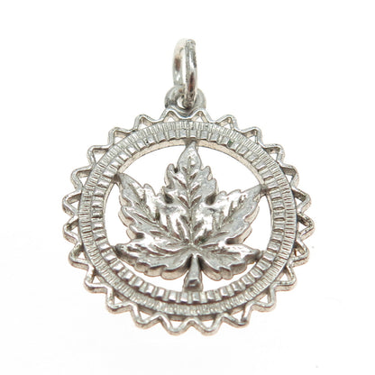 REMBRANDT RJL 925 Sterling Silver Vintage Maple Leaf Pendant