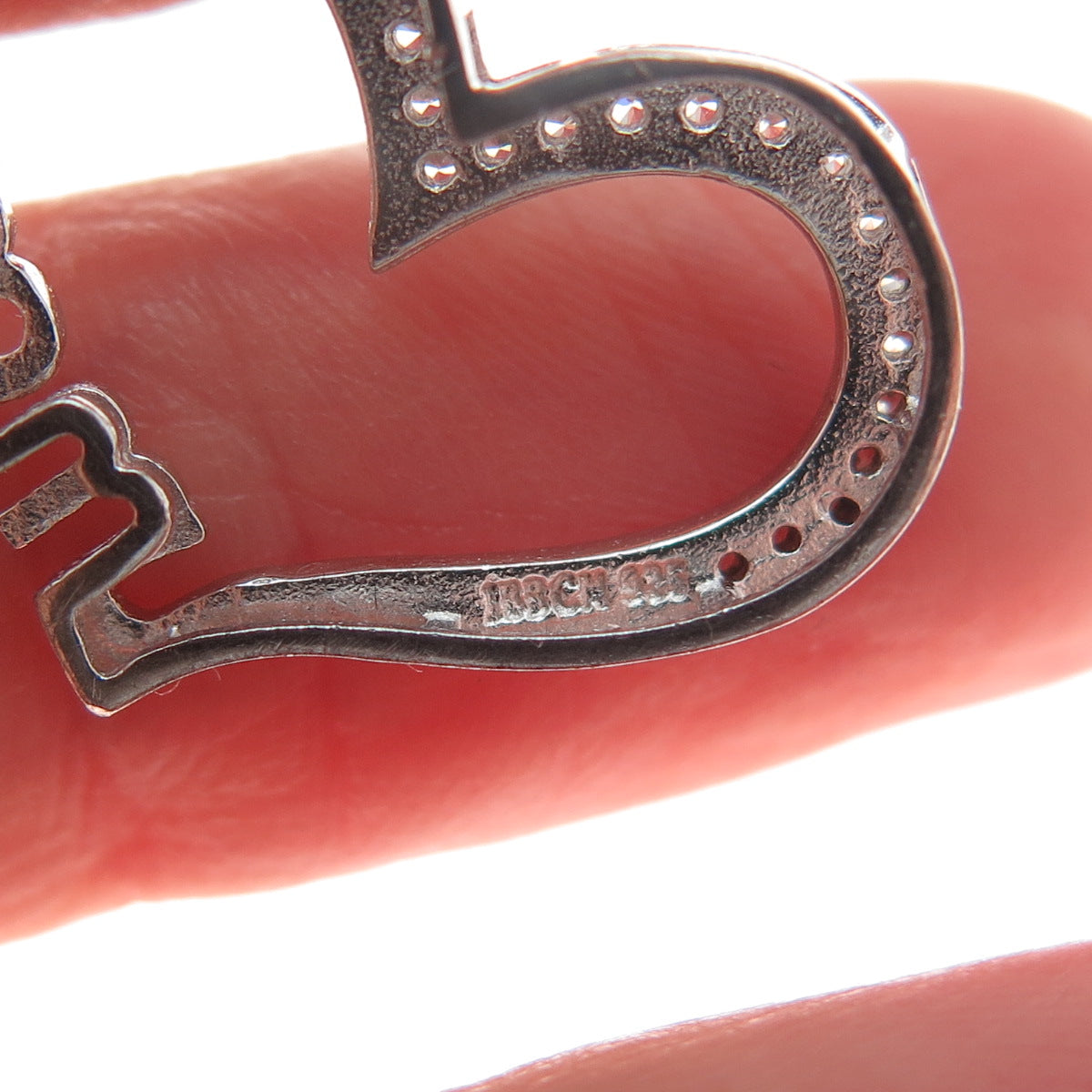 925 Sterling Silver Round-Cut C Z Mom Heart Minimalist Slide Pendant